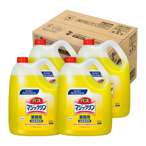 花王プロシリーズ 【大容量】 (KAO PRO SERIES) 【ケース販売】 花王 バスマジックリン 4.5L 梱販売用 業務用 お風呂 中性 花王プロフェッショナル・サービス