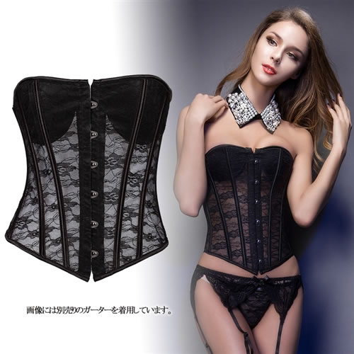 コルセット ビスチェ ランジェリー 下着 ナイトコスプレ プレイ用コス コスプレ コスチューム セクシー 制服 衣装 パーティー イベント ハロウィン インスタ 撮影フロントホック開閉バック編み上げ