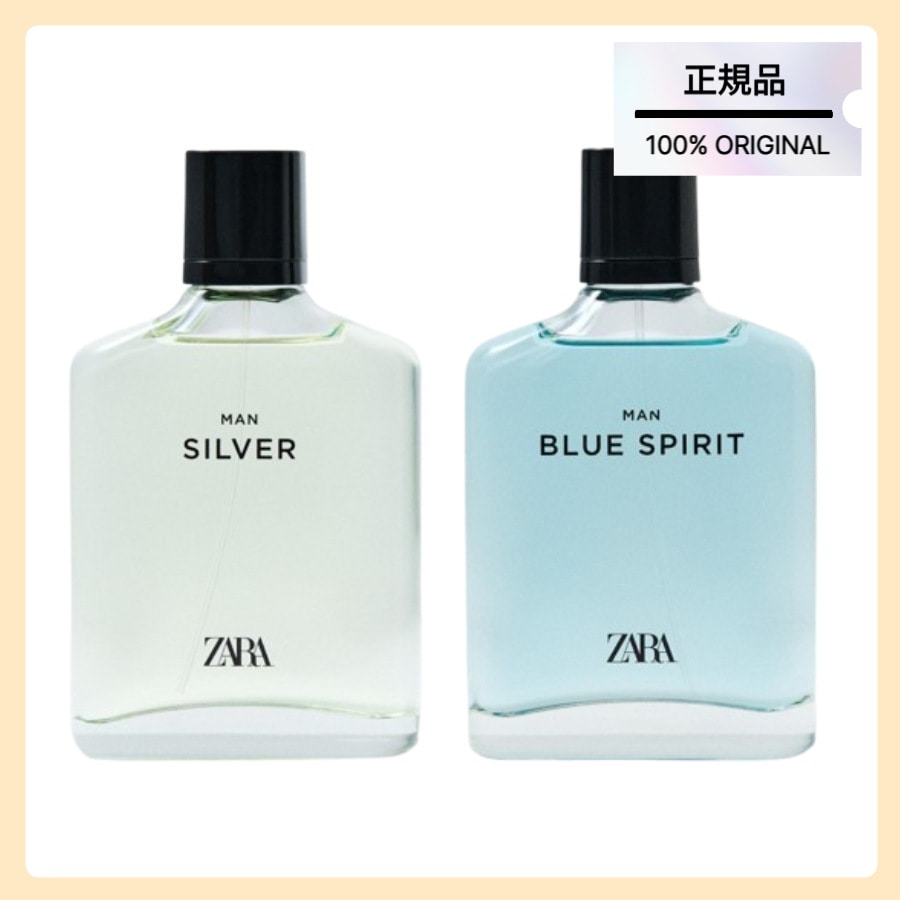 ZARA MANS 香水 SILVER MAN + BLUE SPIRIT 2X100ML オードトワレ[EDT]