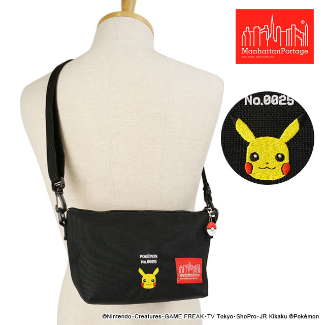 ポケットモンスター コラボ ズコッティ クラッチ バッグ ポケモン ピカチュー [MP6020PIKACHU] メンズ・レディース 鞄 ショルダーバッグ Black ブラック