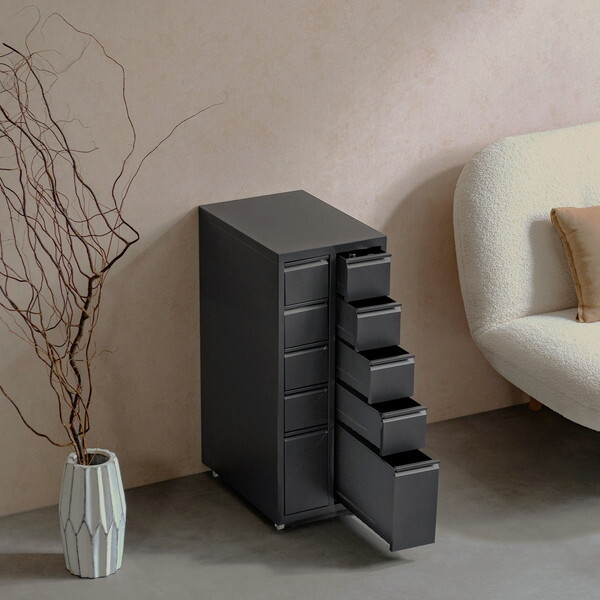 宮武製作所 DCB-10D BK ブラック Muun(ムーン) ドロワーキャビネット メーカー直送