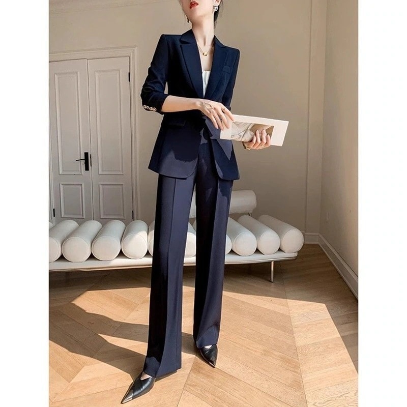 セット アップ 新商品 2セット春春冬アウター +ズボン スーツセットアップ レディース卒業式 卒園式 スーツ 入学式 入園式 説明会女性用高級