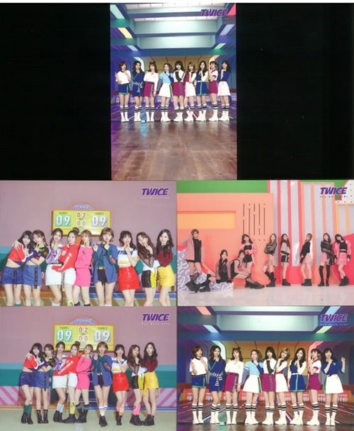 TWICE 公式グッズ 2017年 One More Time リリースイベント ランダムトレーディングカード 全5枚コンプリート セット 集合