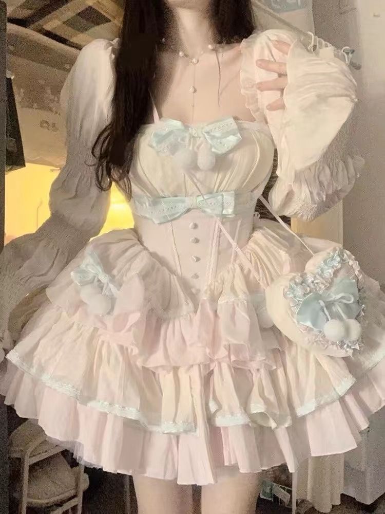 大人気アメリカンハロウィンロリータ ロリータ かわいい 二次元 メイド服量産型地雷系 プリンセスドレス コスプレ コスム ワンピース