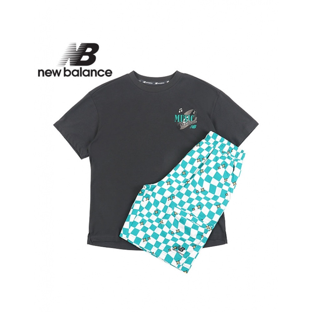 ニューバランス キッズ 半袖セット ミュージックフェスティバル_ダークグレー(NK9YD2501U-17)