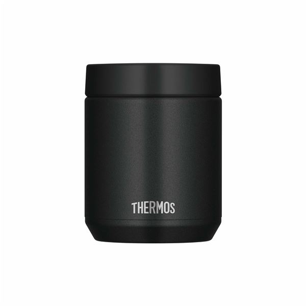 サーモス 真空断熱 スープジャー 400ml ブラック JED-400
