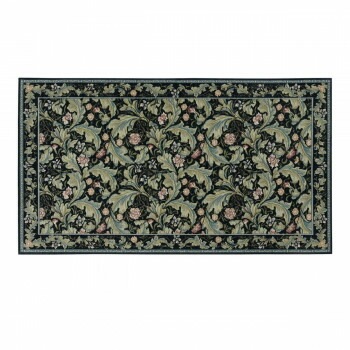 川島織物セルコン Morris Design Studio レスターアカンサス マット 約68x123cm FH1710A B ブルー