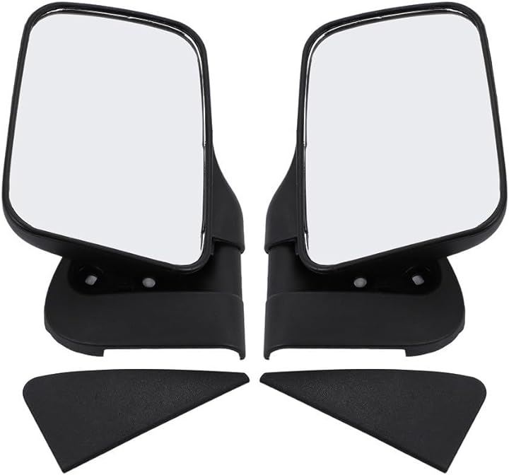 互換 ダイハツ ハイゼット トラック サイドミラー 交換 S100P S200P S200C S210P S210C S211P 社外品 汎用 修理 ブラック( 左右セット（ブラック）)