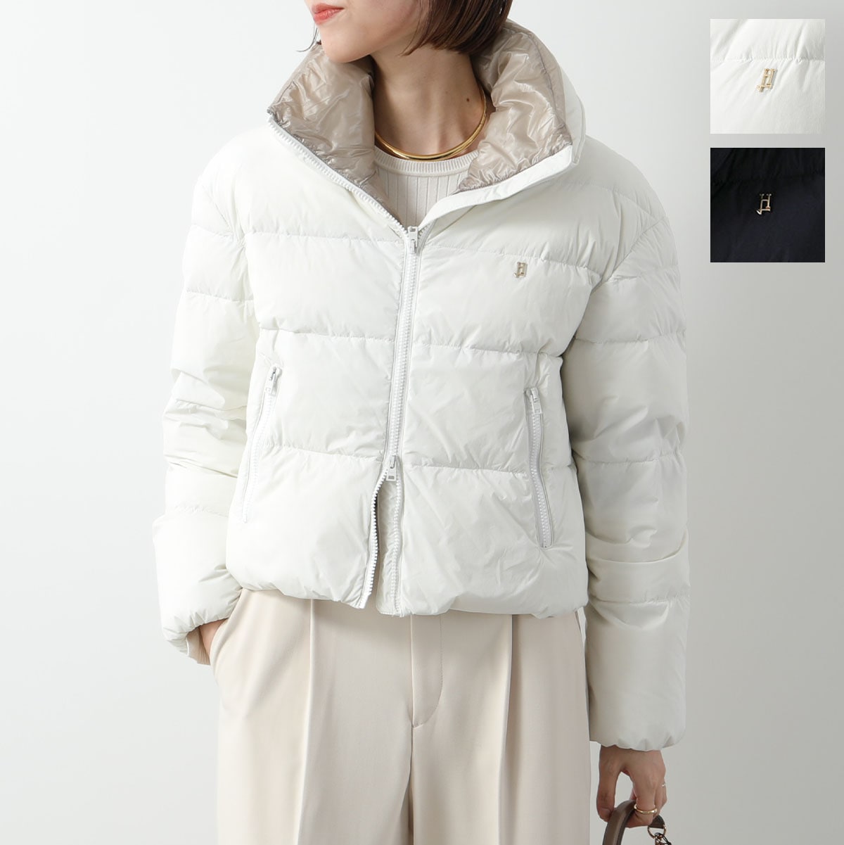 HERNO KIDS ヘルノ キッズ ダウンジャケット PI000171G 12431SZ レディース ガールズ Hロゴメタル カラー2色 PI000171G12431SZ9300