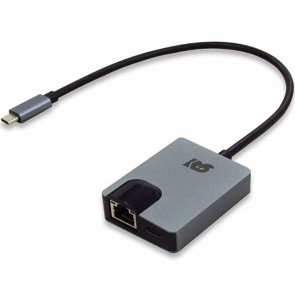 ラトックシステム USB Type-C ギガビット対応LANアダプター（PD対応/30cmケーブル） RS-UCLAN-PD