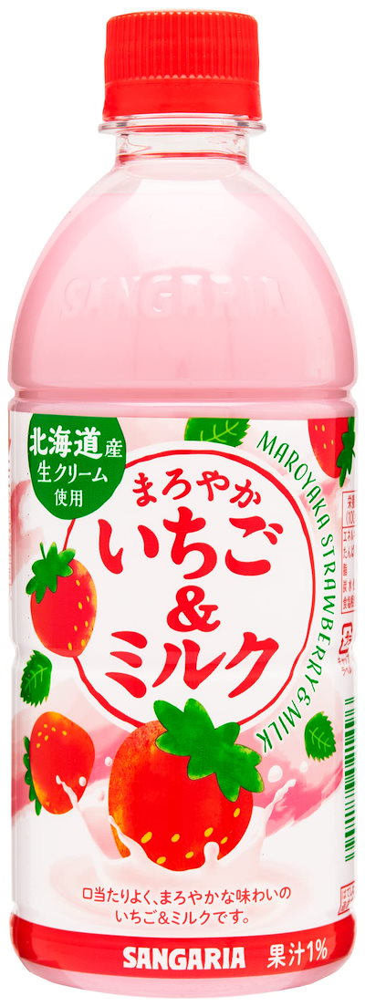 他サイト： サンガリア まろやかいちご&ミルク 500ml ×24本の商品画像