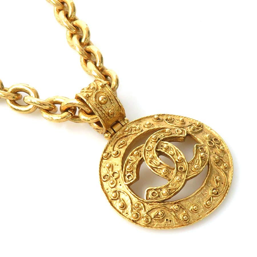 シャネル CHANEL ネックレス ココマーク メタル ゴールド レディース e60268a
