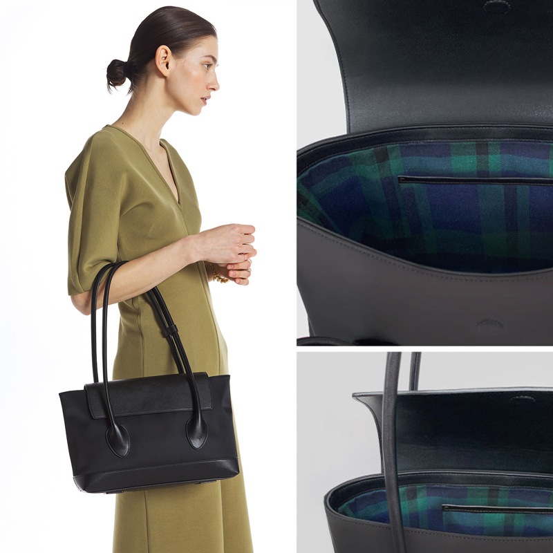 [AHNI] Cinnamon Bag _ black / トートバッグ