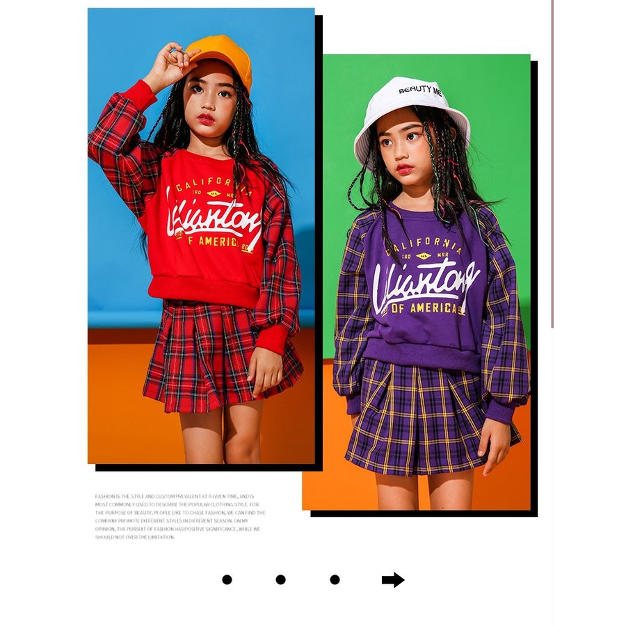 2点セット ダンス衣装 ガールズ キッズ ヒップホップ 韓国ヒップホップ 韓国 キッズダンス衣装 女の子供ダンス衣装 子供服 キッズダンス トップス