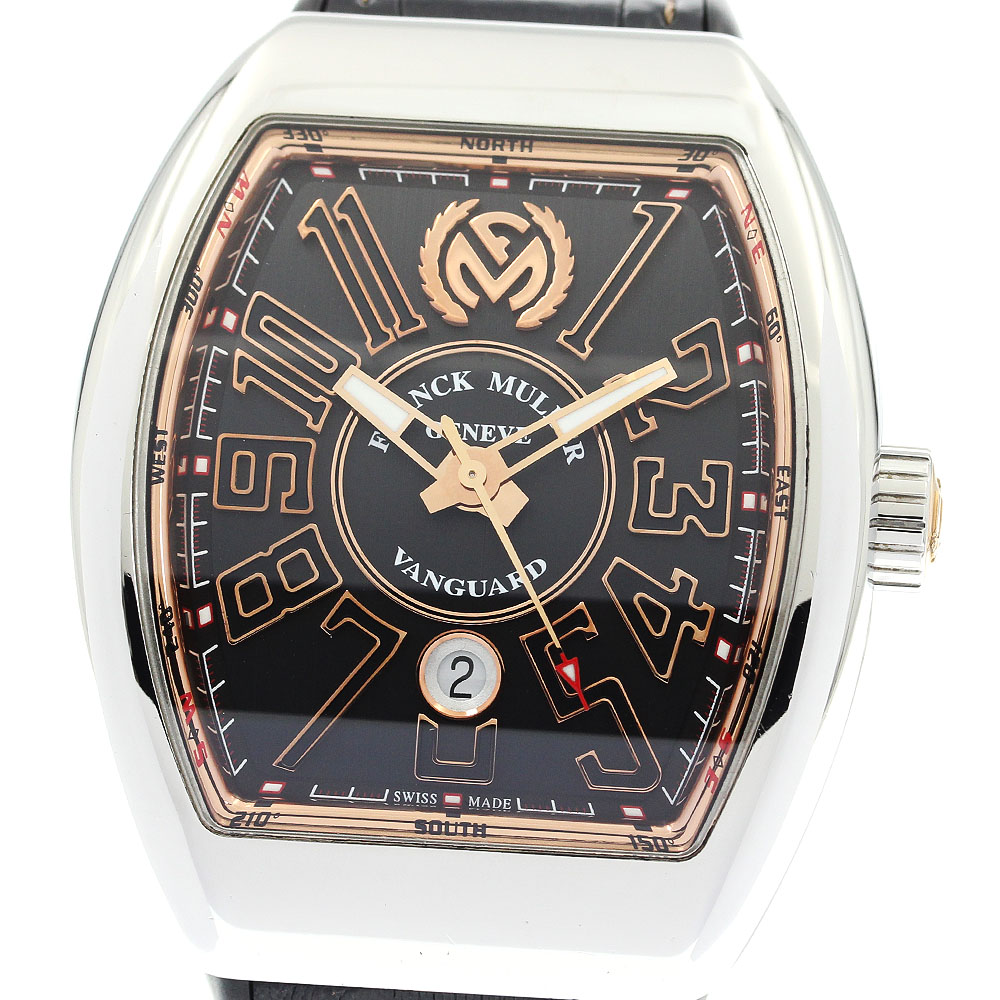 フランクミュラー FRANCK MULLER V45SCDTSTGJ ヴァンガード 日本限定300本 自動巻き メンズ 箱・保証書付き_890406【中古】 277,335円