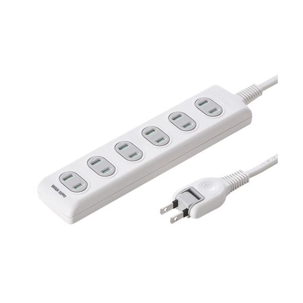 (まとめ)サンワサプライ 火災予防安全タップ TAP-TSH63N(×3セット)