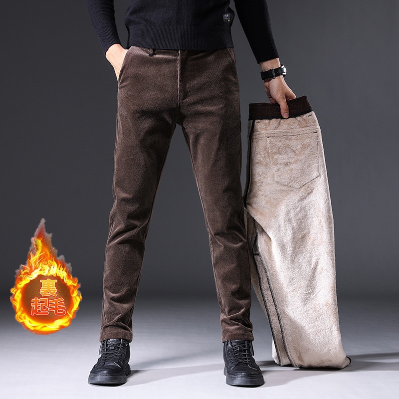 コーデュロイパンツ 暖パン メンズ 裏起毛パンツ 極暖 暖ズボン コール天 厚手 暖かい 無地 紳士パンツ ストレッチパンツ おしゃれ 秋冬
