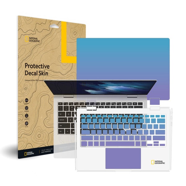 Samsung Galaxyブック プロ 360 NT931QDB ナショナルジオグラフィック 外部保護フィルム デカールスキン