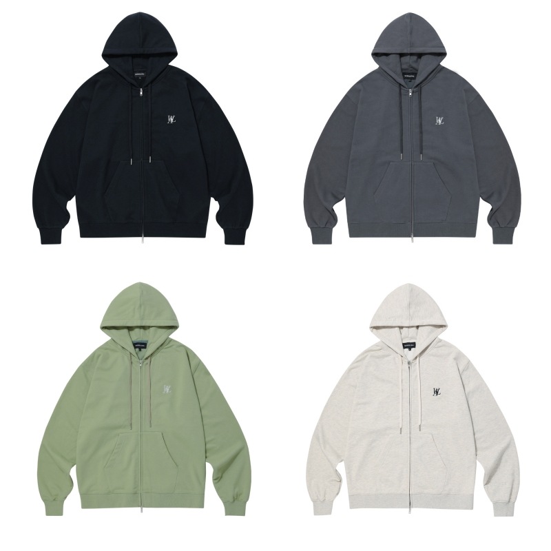 【WOOALONG】 SIGNATURE HOOD ZIP-UP : 7COLORS