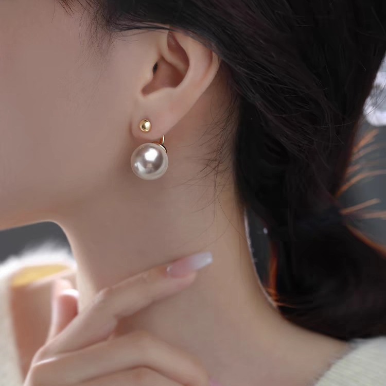 【1点ご購入 で10点プレゼントいたします】女性のためのパールシルバー温度イヤリング2025ハイエンドイヤリング