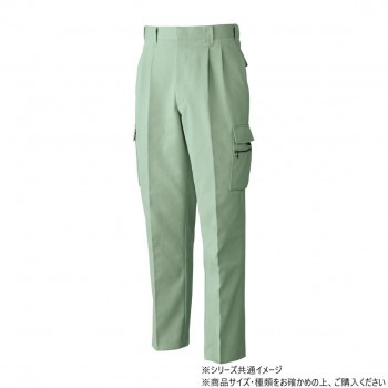 桑和 4888 ツータックカーゴパンツ 85サイズ モスグリーン（107）