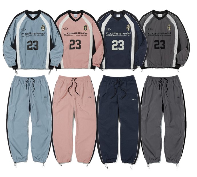 HWASEOM COLORING SPORTS CREW NECK SET UP
