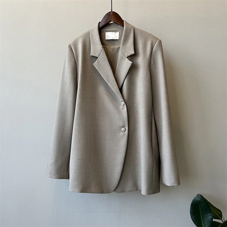 通勤する コート スプリット スーツコート イレギュラー ギャザリング 2024秋 気質 オシャレ