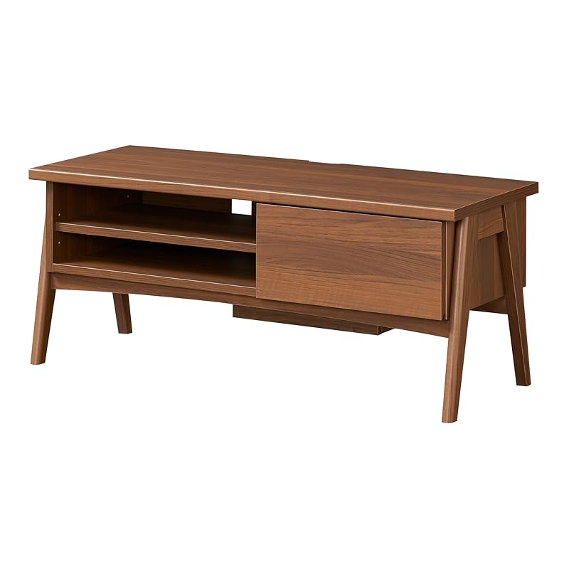 即納：【32-43V型テレビ用 】白井産業 テレビ台 ローボード テレビボード コンパクト 一人暮らし 配線をすっきりまとめるコード収納スペース AV機器・ゲーム機・DVDなどをたっぷり収納できる お