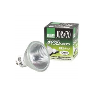 （まとめ）ハロゲンランプ JDR110V57WLW／K7UV-H 広角 57W 10個入