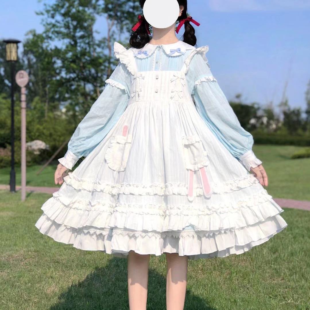 ロリータ スカート ウサギ 日本 jsk ドレス OP 長袖