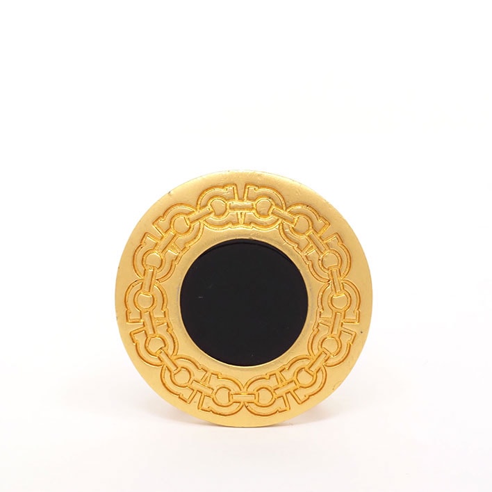 【美品】サルヴァトーレ フェラガモ ラウンド フレーム ガンチーニ 【スカーフリング】