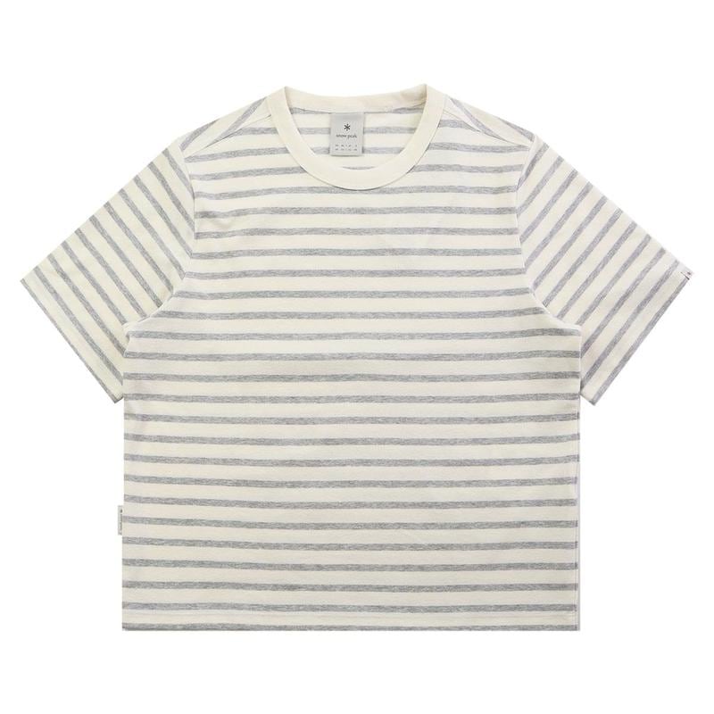 女性ソロナストライプ半袖Tシャツ S26MWFTS69 GY