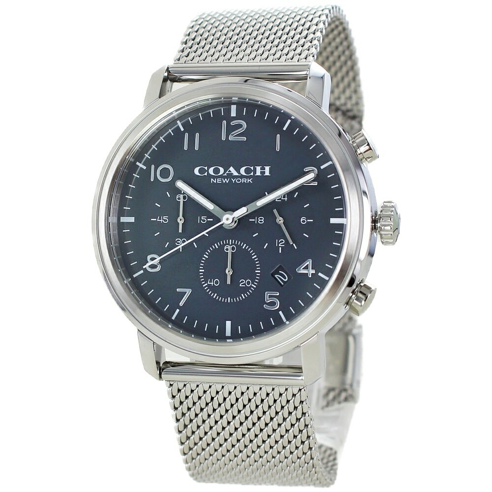 腕時計 メンズ ブランド コーチ かっこいい 時計 文字盤 黒 シルバー おしゃれ 男性 父親 誕生日プレゼント 彼氏 旦那 父親 祖父 ギフト 贈り物 記念日 ポイント消化