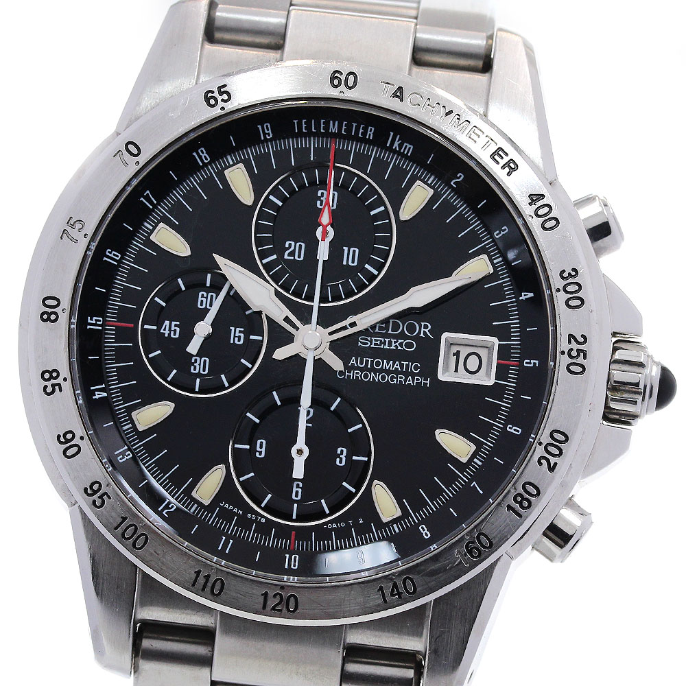 訳あり セイコー SEIKO GCBP997/6S78-0A10 クレドール フェニックス クロノグラフ デイト 自動巻き メンズ _837954【中古】