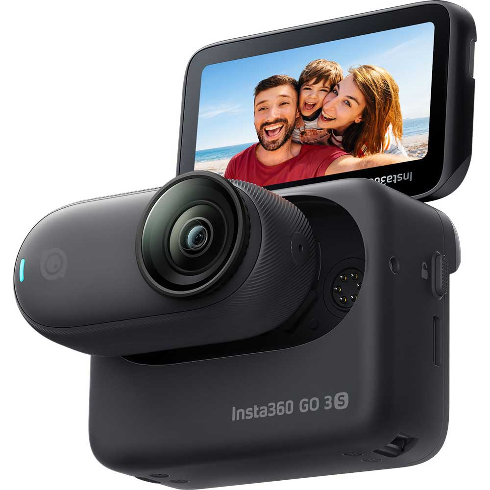 Insta360 CINSAATA-GO3S64K アクションカメラ「Insta360 GO 3S」（64GB）ミッドナイトブラック CINSAATAGO3S64K