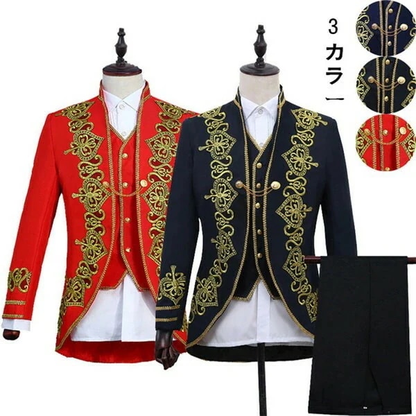 人気新品演出 王子様 貴公子 忘年会 メンズ 公爵 メンズスーツ 舞台 成人式 中世ヨーロッパ 貴族 衣装 大人 演奏会 ステージ 演劇 貴族服 ヨーロッパ コスプレ クリスマス 仮装 ハロウィン 文