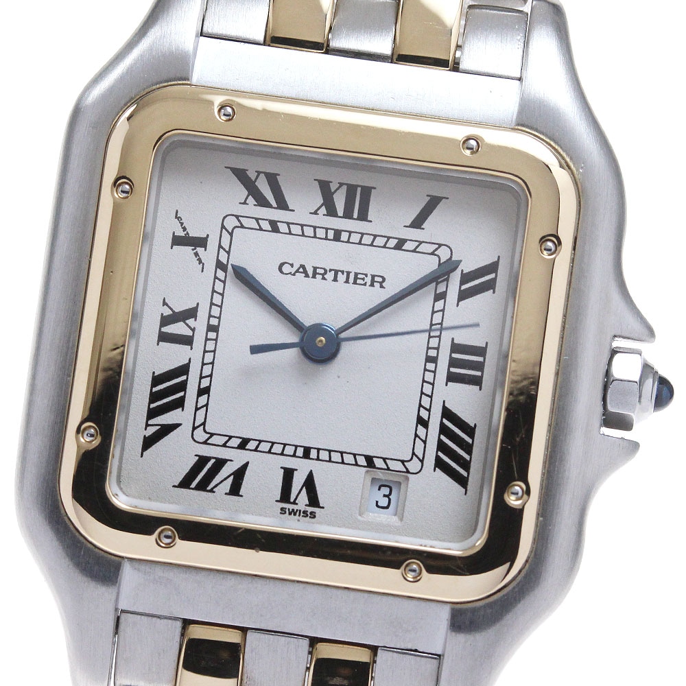 カルティエ CARTIER 83083242 パンテールMM 2ロウ クォーツ ボーイズ 保証書付き_835708【中古】