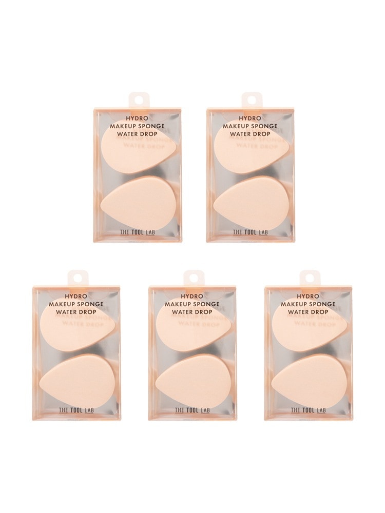 [メイクアップアーティスト用] パフメイクアップスポンジハイドロファンデーション化粧クソパフ水滴クッション2個入り5パック