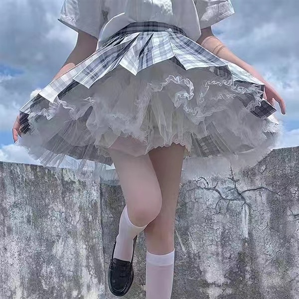 極細繊維クロス Lolitaセット 半袖 上着 skハーフスカート 夏ギャル