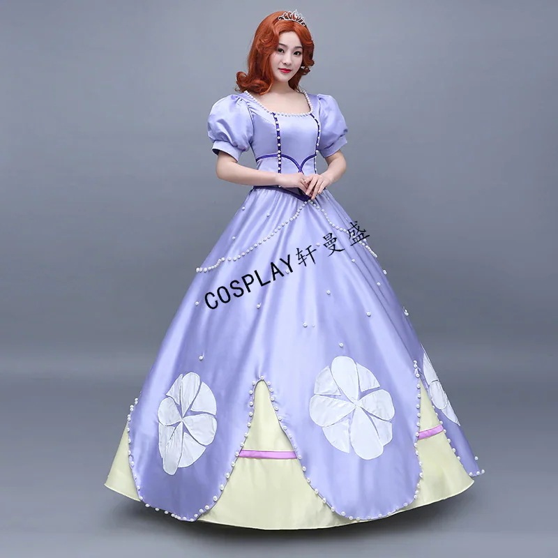 【ハロウィン】女性用 プリンセス ワンピース コスプレ衣装 レディース 大人 キャラクター コス パーティードレス 仮装 ロング ロングドレス ハロウィーン ハロウイン クリスマス 結婚式　イベント