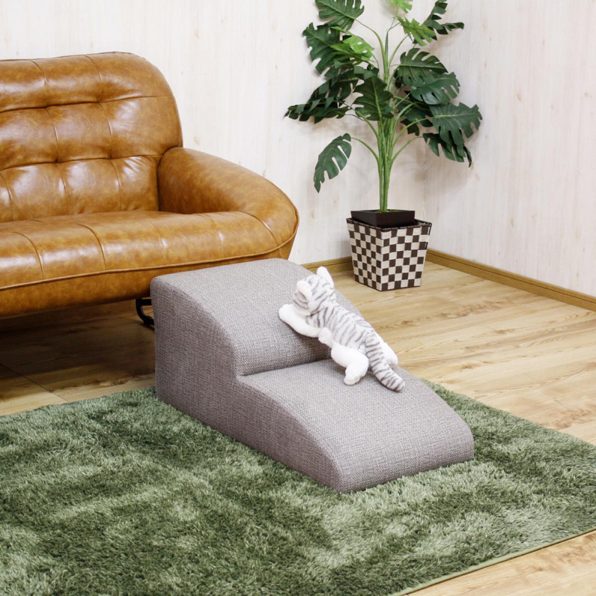 【I】後藤家具物産 ドックステップ2段 DS-STEP-2-BR　ペット家具 踏み台【代引き不可】【離島不可】