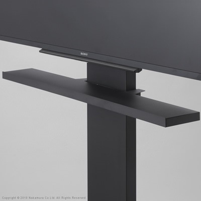 サウンドバー専用棚 幅118cm Lサイズ WALL ウォール 壁寄せTVスタンド V2・V3専用 M0500151 サテンブラック マストバイ【送料無料】