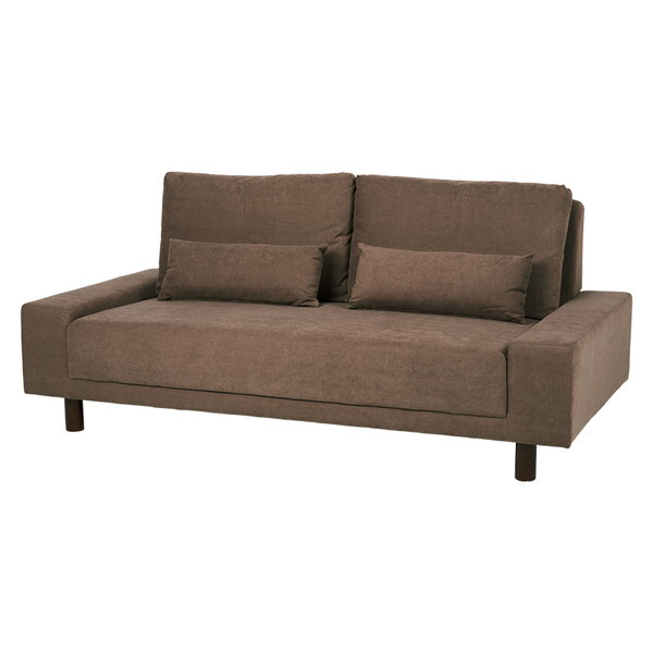 ニール3P-BR ソファ ブラウン メーカー直送