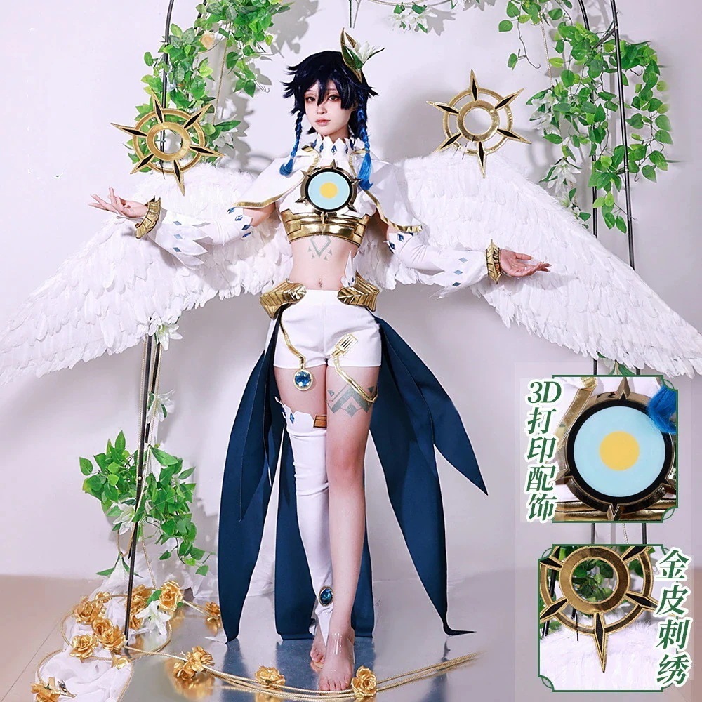 ウェンティ 原神 翼 Venti コスプレ Genshin セットアップ 温迪