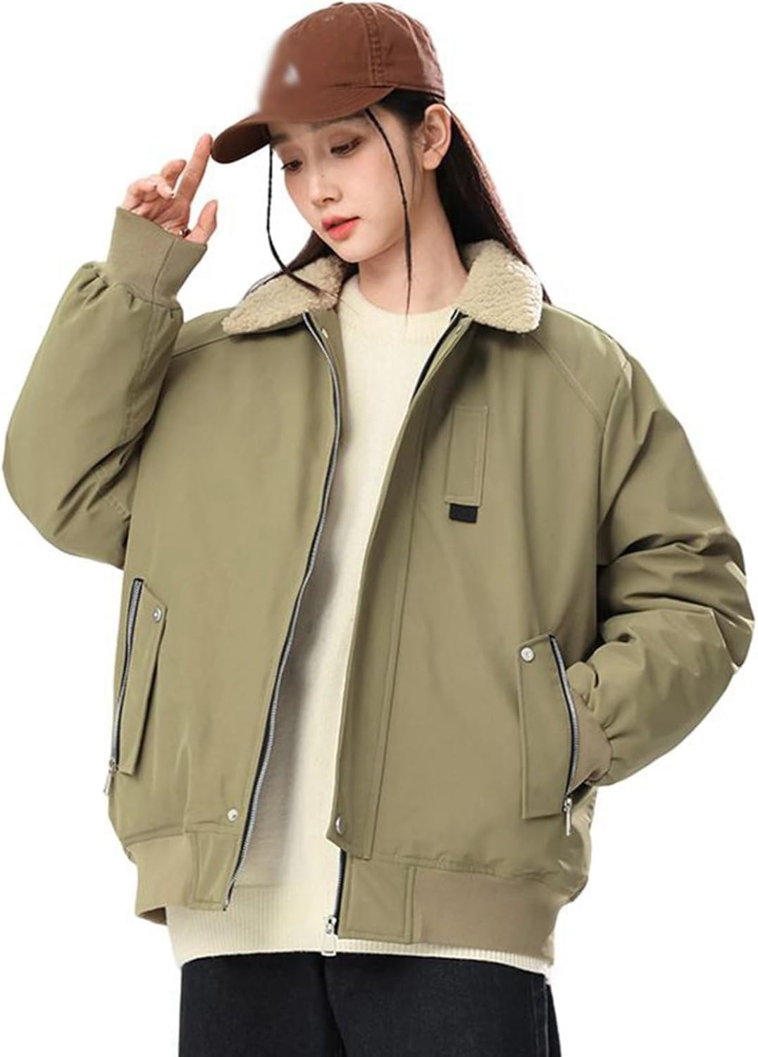 外套 ジャンパー 中綿入り 暖かい レディース メンズ 秋冬春 保温ジャケット ブルゾン 男女兼用 ジップポケット 厚手 防寒 防風 ショート丈 カジュアル 通勤 通学 外出 プレゼント