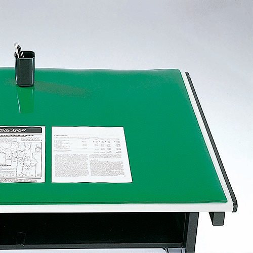 （まとめ買い）デスクマット コピーレス/ダブル 透明（グリーン下敷付） 595x1595mm CR-CW166-G [x2]