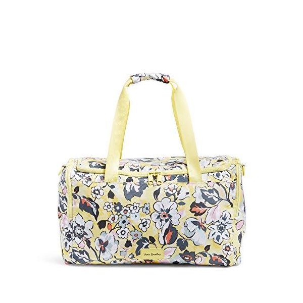 Vera Bradley Recycled Lighten Up Reactive Small Gym Bag， Sunny Garden 並行輸入品
