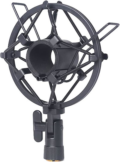 他サイト： ショックマウント コンデンサーマイク マイクホルダー 収録 宅録 ノイズ 振動 防止(ブラック)の商品画像