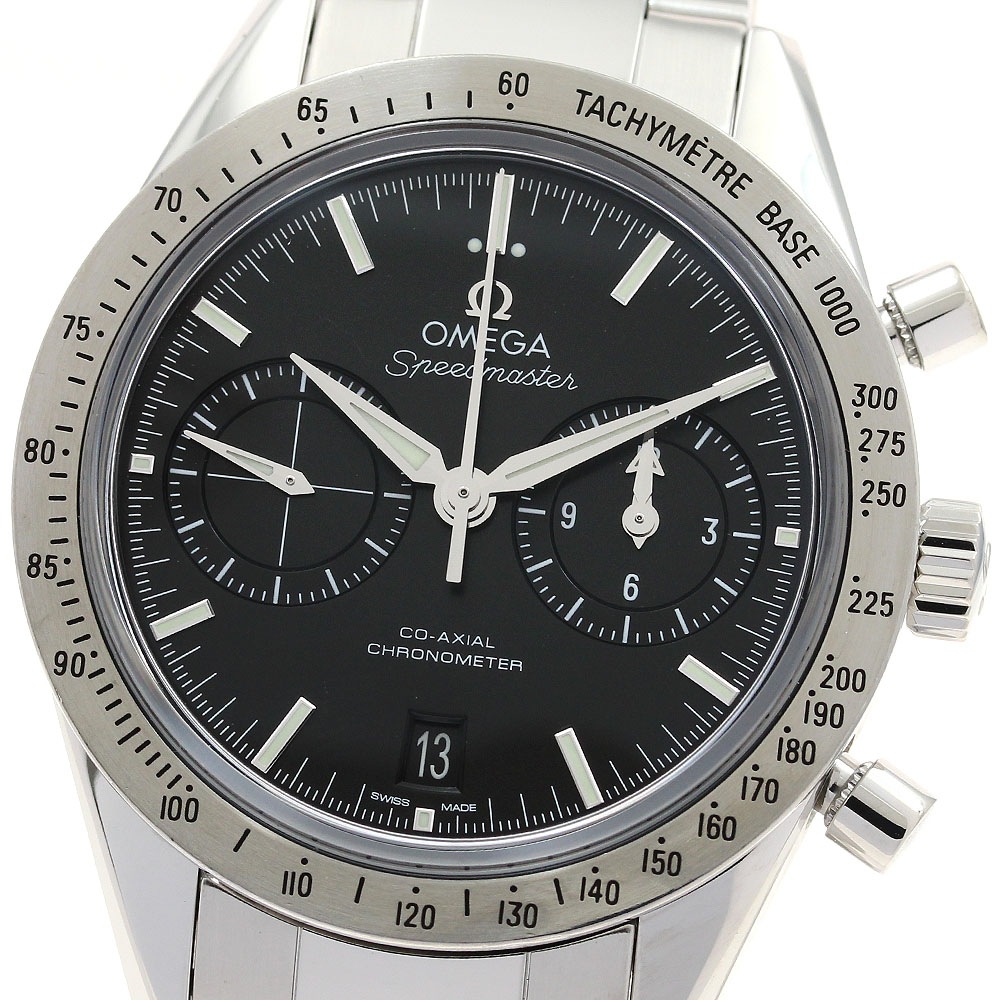 オメガ OMEGA 331.10.42.51.01.001 スピードマスター 57 コーアクシャル クロノグラフ 自動巻き メンズ 良品 箱・保証書付き_901541【中古】