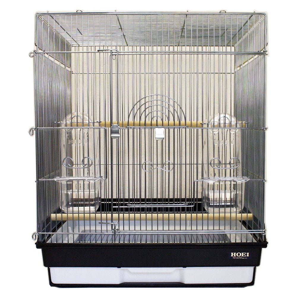鳥かご　ＨＯＥＩ　４６５インコ　ブラック　（４６．５X４６．５X５６．５ｃｍ）　インコ　小型インコ　中型インコ　フィンチ　ＣＲＣ55―15―10―15―00